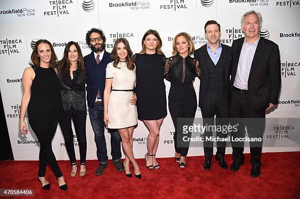 Jessica Elbaum, Jason Mantzoukas, Alison Brie, Leslye Headland, Margarita Levieva and Jason Sudeikis attend the premiere of 'Sleeping With Other...