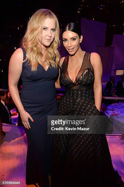 Amy Schumer and Kim Kardashian West attend TIME 100 Gala, TIME's 100 Most Influential People In The World at Jazz at Lincoln Center on April 21, 2015...