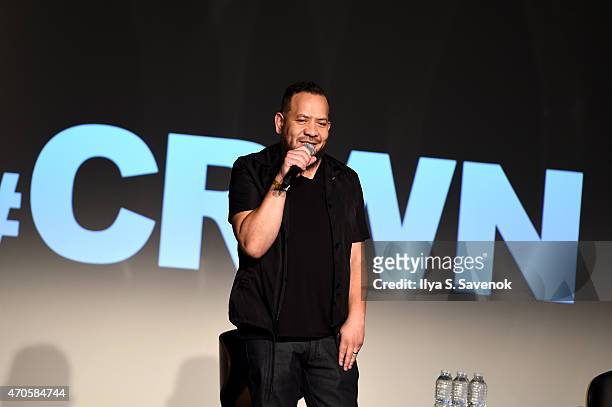 Elliott Wilson attends Tribeca Talks:Tribeca Film Festival: CRWN with Elliott Wilson and A$AP Rocky during the 2015 Tribeca Film Festival at Spring...