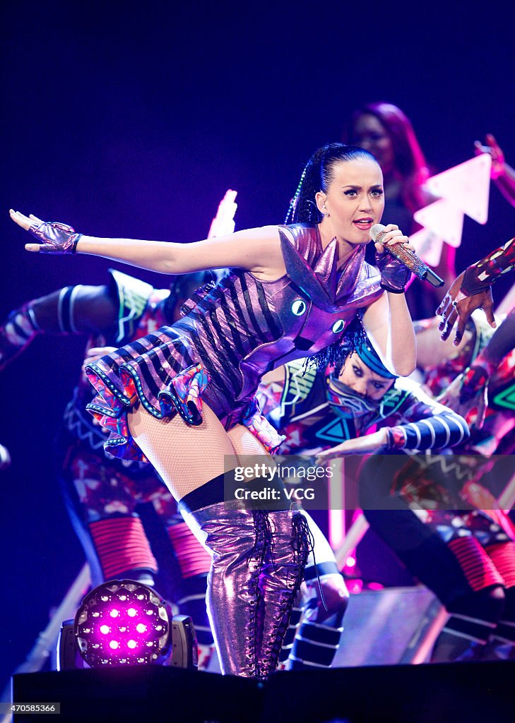 Katy Perry Holds "Prismatic" World Tour Concert In Shanghai