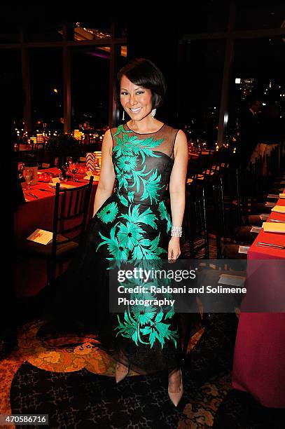 Alina Cho attends the 2015 New Yorkers For Children A Fool's Fete Spring Dinner Dance at Mandarin Oriental New York on April 16, 2015 in New York...