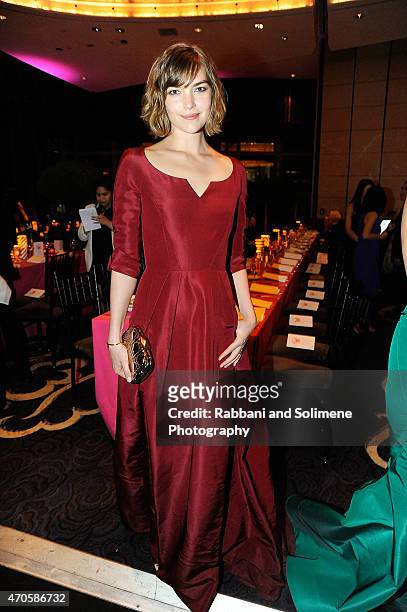 Arizona Muse attends the 2015 New Yorkers For Children A Fool's Fete Spring Dinner Dance at Mandarin Oriental New York on April 16, 2015 in New York...