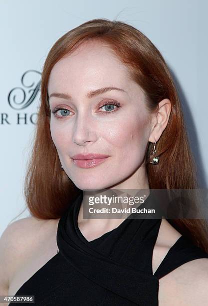 Actress Lotte Verbeek arrives at the 9th Annual BritWeek launch party at the British Consul General's Residence on April 21, 2015 in Los Angeles,...