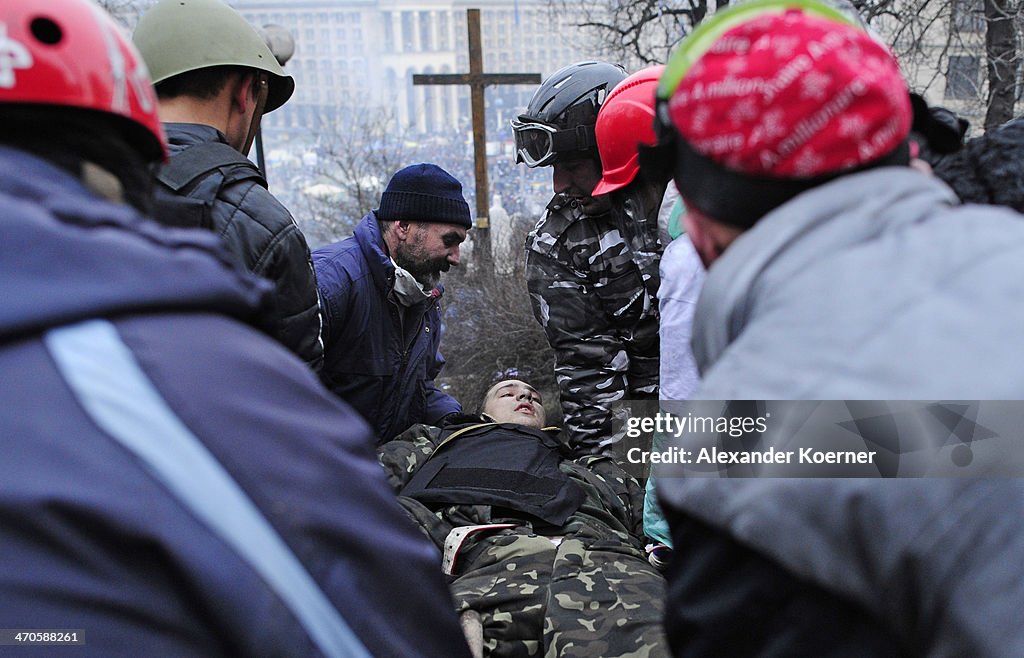 Violence Escalates As Kiev Protests Continue