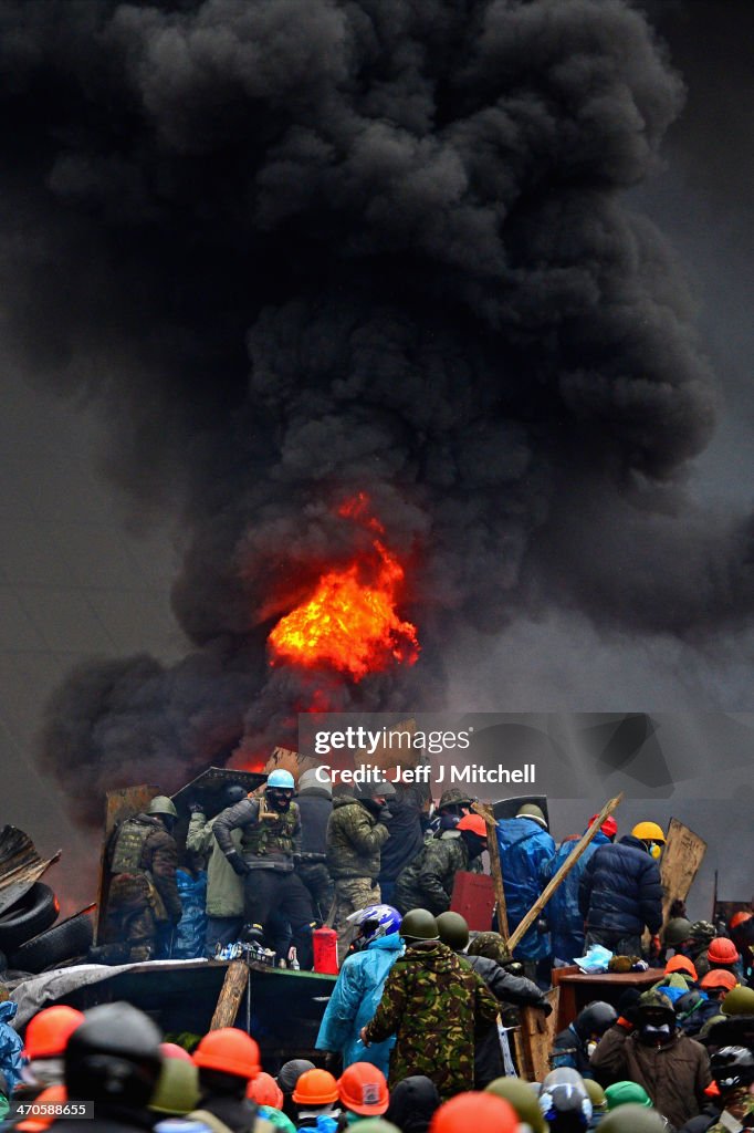 Violence Escalates As Kiev Protests Continue