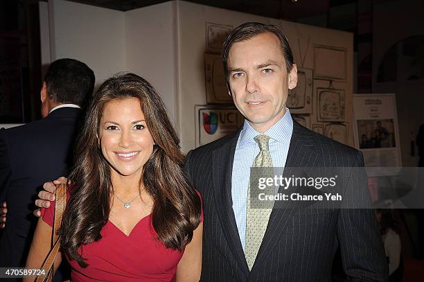 Gigi Stone Woods and Ian Woods attend 2015 ArtsConnection Benefit Celebration at 583 Park Avenue on April 21, 2015 in New York City.