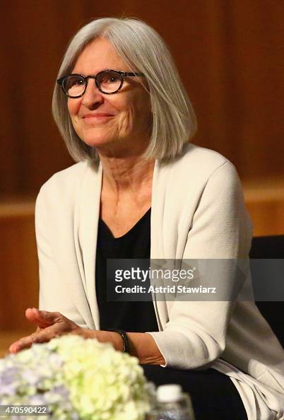 Fashion designer Eileen Fisher speaks onstage during An Evening of ...