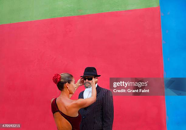 teacher of tango dance - la boca stock pictures, royalty-free photos & images