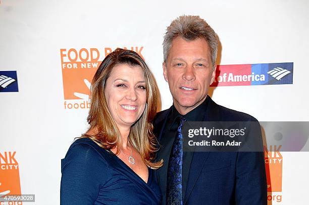 Dorothea Hurley and musician Jon Bon Jovi attend the Food Bank For New York City Can Do Awards Dinner Gala at Cipriani Wall Street on April 21, 2015...