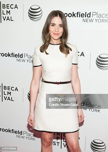Actress Alison Brie attends the 'Sleeping With Other People' premiere during the 2015 Tribeca Film Festival at BMCC Tribeca PAC on April 21, 2015 in...