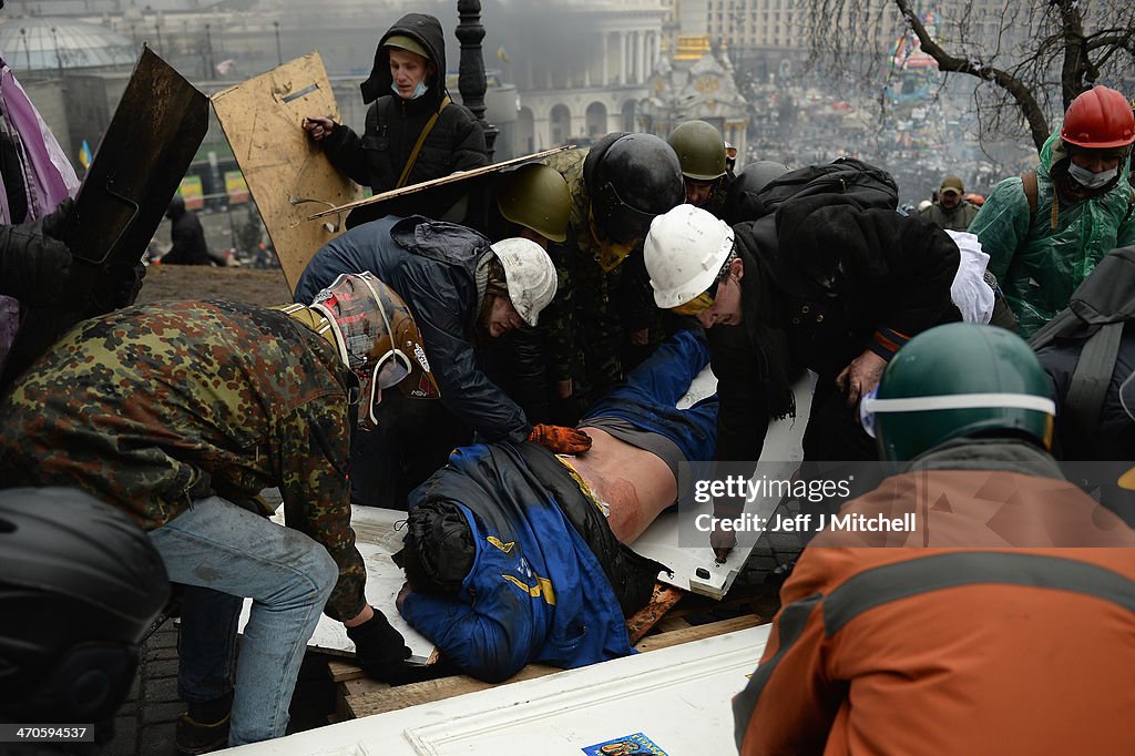 Violence Escalates As Kiev Protests Continue