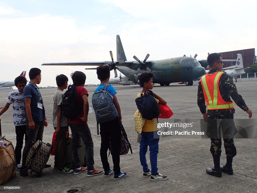 Kid participants from conflicted areas namely Basilan and...