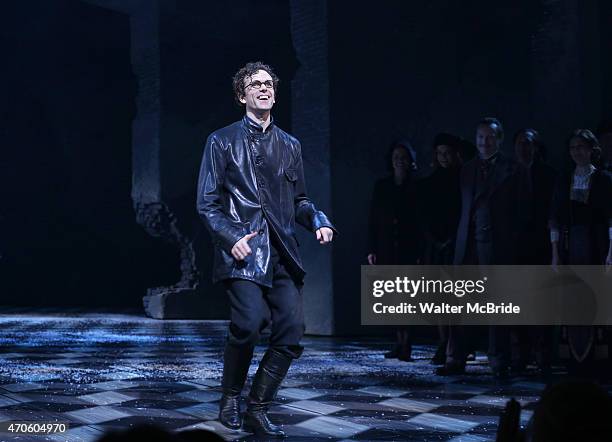 Paul Alexander Nolan during the Broadway Opening Night Performance Curtain Call for 'Doctor Zhivago' at The Broadway Theatre on April 21, 2015 in New...