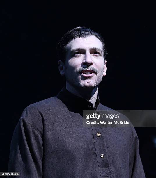 Tam Mutu during the Broadway Opening Night Performance Curtain Call for 'Doctor Zhivago' at The Broadway Theatre on April 21, 2015 in New York City.