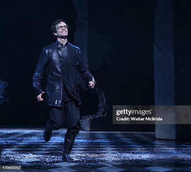 Paul Alexander Nolan during the Broadway Opening Night Performance Curtain Call for 'Doctor Zhivago' at The Broadway Theatre on April 21, 2015 in New...