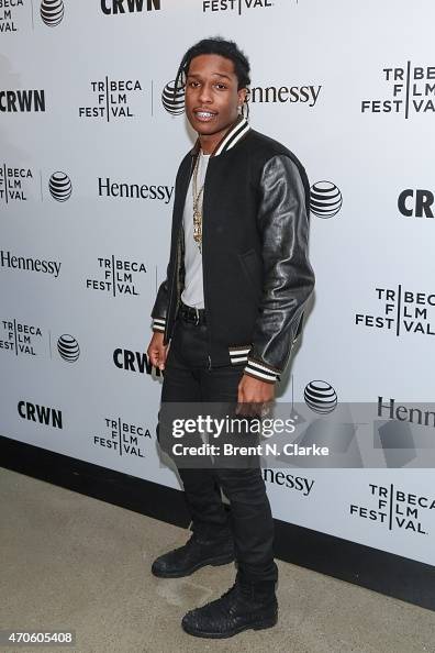 Icl Rapper Rapper A$AP Rocky arrives for Tribeca Talks: CRWN With Elliott Wilson ...