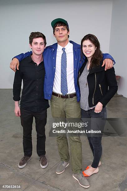 Logan Lerman and Grear Patterson attend the Depart Foundation In Collaboration With American Academy In Rome Presents Grear Patterson: Seek And...