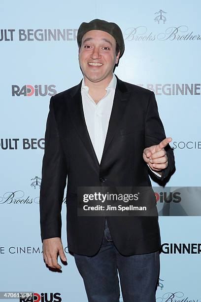 Actor Gregg Bello attends RADiUS with the Cinema Society & Brooks Brothers host the New York premiere of "Adult Beginners" at AMC Lincoln Square...