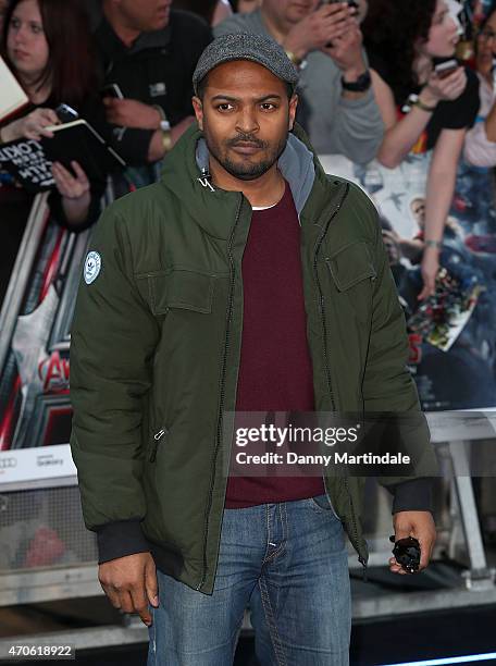 Noel Clarke attends the European premiere of "The Avengers: Age Of Ultron" at Westfield London on April 21, 2015 in London, England.