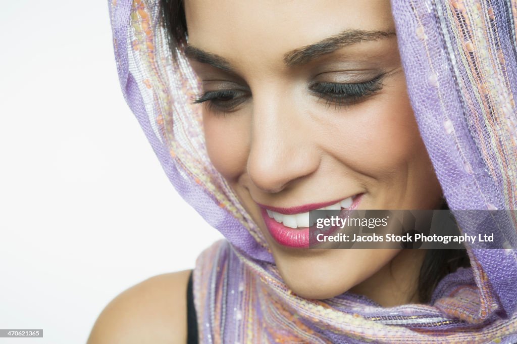 Middle Eastern woman smiling