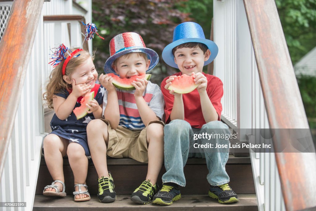 Children celebrating Independence Day together