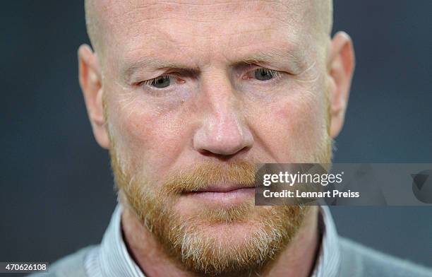 Matthias Sammer, manager of Munich looks on prior to the UEFA Champions League quarter final second leg match between FC Bayern Muenchen and FC Porto...