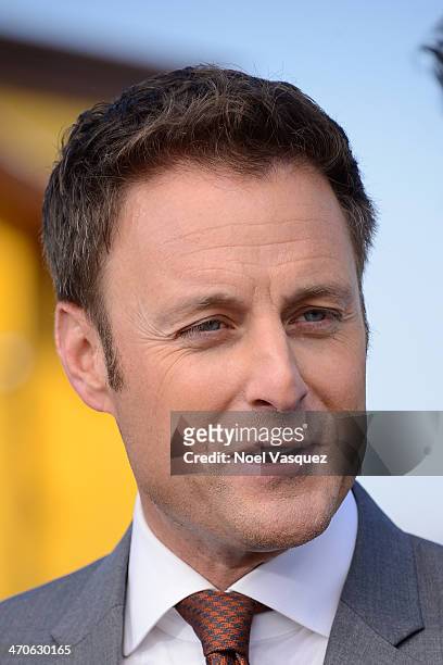 Chris Harrison visits "Extra" at Universal Studios Hollywood on February 19, 2014 in Universal City, California.