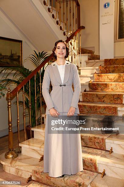 Celia Freijeiro attends the presentation of 'Seis Hermanas' Tv serie on April 21, 2015 in Madrid, Spain.