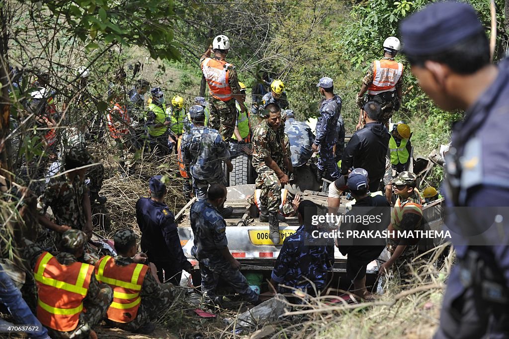 NEPAL-INDIA-BUS-ACCIDENT