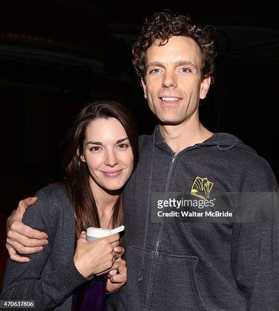 Kelli Barrett and Paul Alexander Nolan during the Broadway Opening Night Actors' Equity Gypsy Robe Ceremony honoring Joseph Medeiros for 'Doctor...