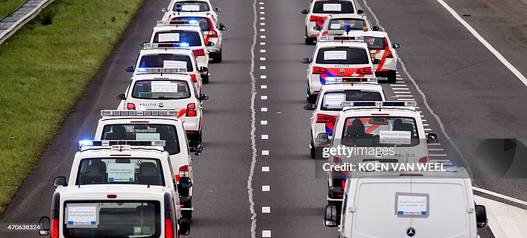 NETHERLANDS-POLICE-CONVOY