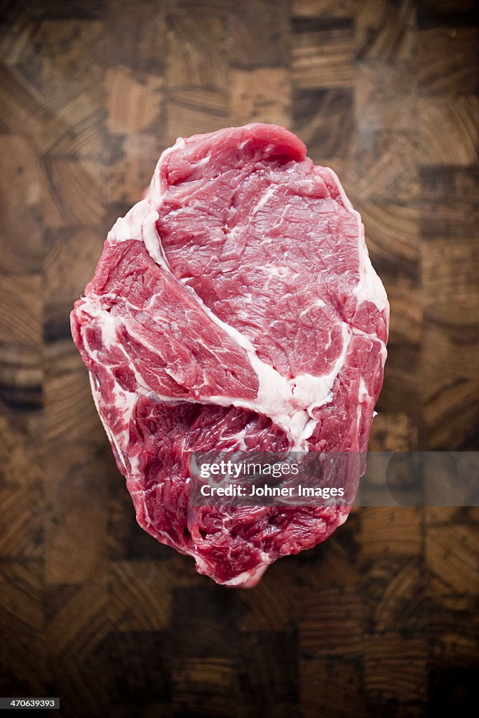 Studio shot of raw meat