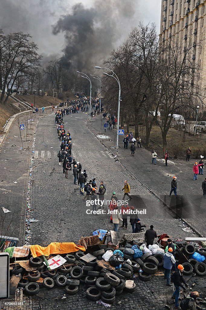 Violence Escalates As Kiev Protests Continue