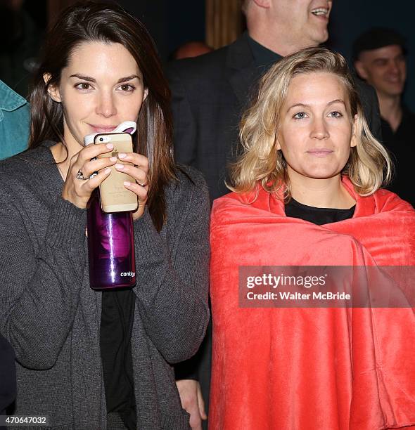 Kelli Barrett and Lora Lee Gayer during the Broadway Opening Night Actors' Equity Gypsy Robe Ceremony honoring Joseph Medeiros for 'Doctor Zhivago'...