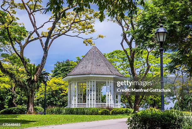 bandstand singapore botanic gardens - singapore botanic gardens stock pictures, royalty-free photos & images