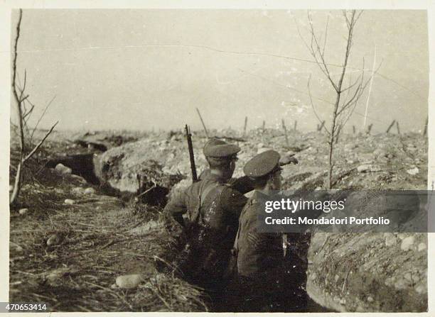 British troops in our front. 1917. Gelatine process. Rome, Central Museum of the Risorgimento "