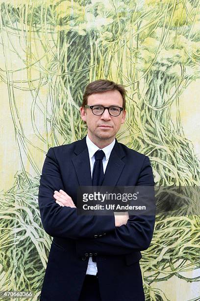 English writer David Nicholls poses during a portrait session held on April 17, 2015 in Paris, France.
