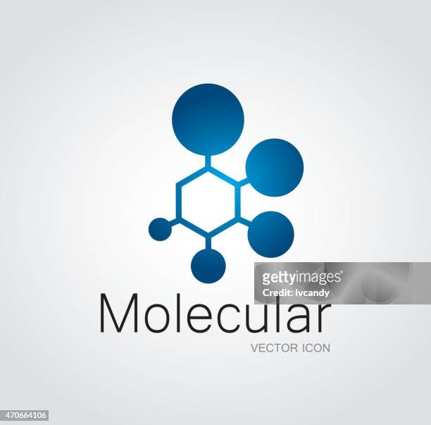 illustrazioni stock, clip art, cartoni animati e icone di tendenza di simbolo molecolare - molecola