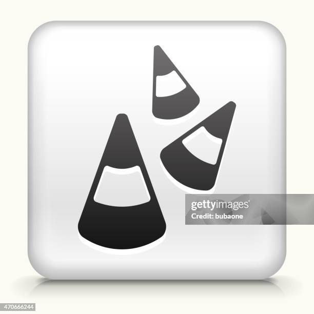 white square button with halloween candy corn - candy corn stock illustrations