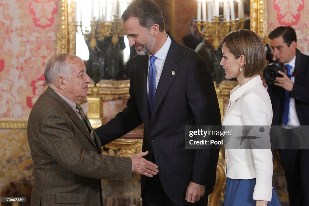 Spanish Royals Meet Literature Personalities in Madrid