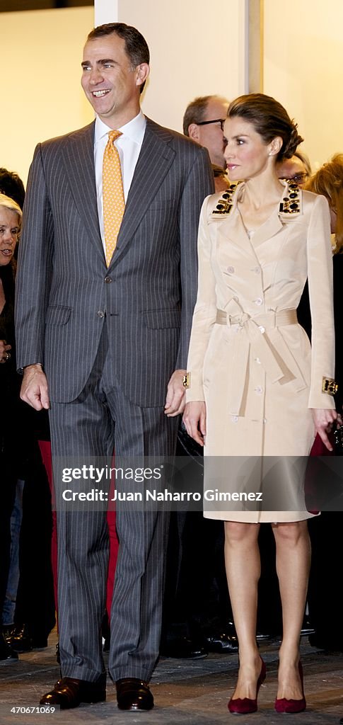 Spanish Royals Attend ARCO Contemporary Art Fair in Madrid