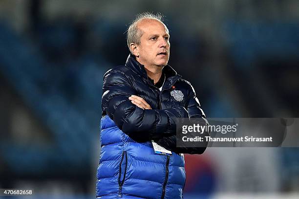 Alexandre Gama head coach of Buriram United poses during the Asian Champions League match between Seongnam FC and Buriram United at Tancheon Sports...