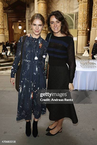 Eugenie Niarchos and Kelly Talamas attend the Conde' Nast International Luxury Conference at Palazzo Vecchio on April 22, 2015 in Florence, Italy.