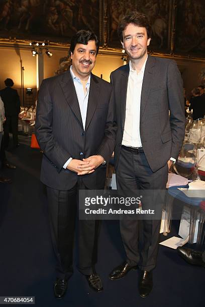 Abdul Aziz Al Rabban and Antoine Arnault, Chief Executive Officer of Berluti attends the Conde' Nast International Luxury Conference at Palazzo...