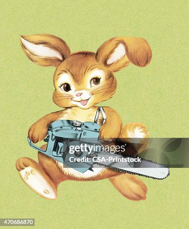 Bunny With Chainsaw Bunny With Chainsaw