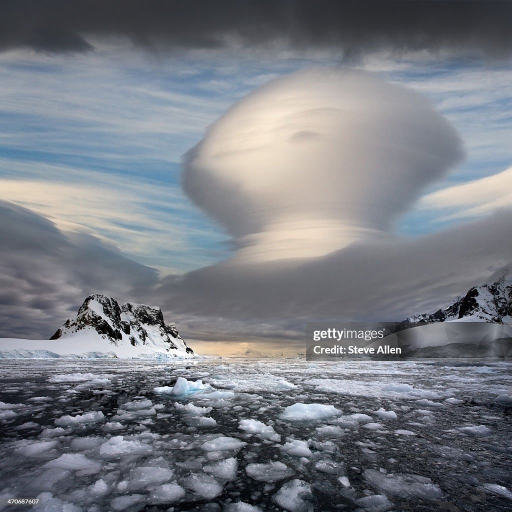 Strange cloud formation, Antarctica