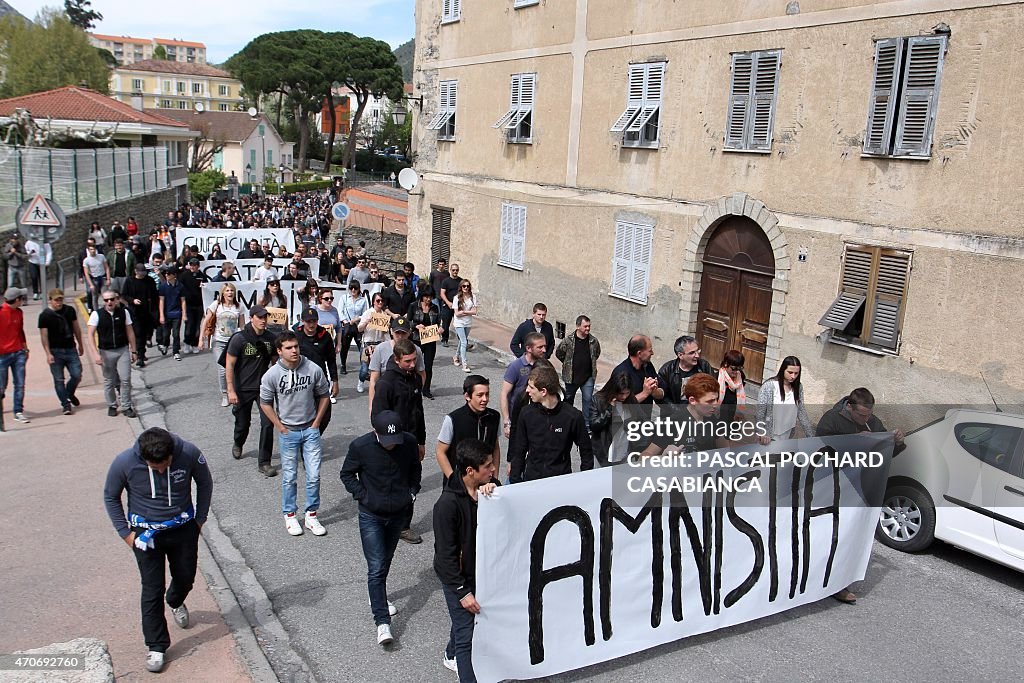 FRANCE-CORSICA-DEMONSTRATION