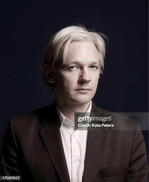 Publisher, journalist and editor-in-chief of the website WikiLeaks, Julian Assange is photographed for Time magazine July 27, 2010 in London, England.