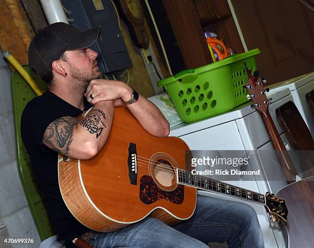 Stephen Barker Liles attends Country Rock Group, Love And Theft "Cabin Fever Writing Sessions" on April 21, 2015 in Dover, Tennessee.