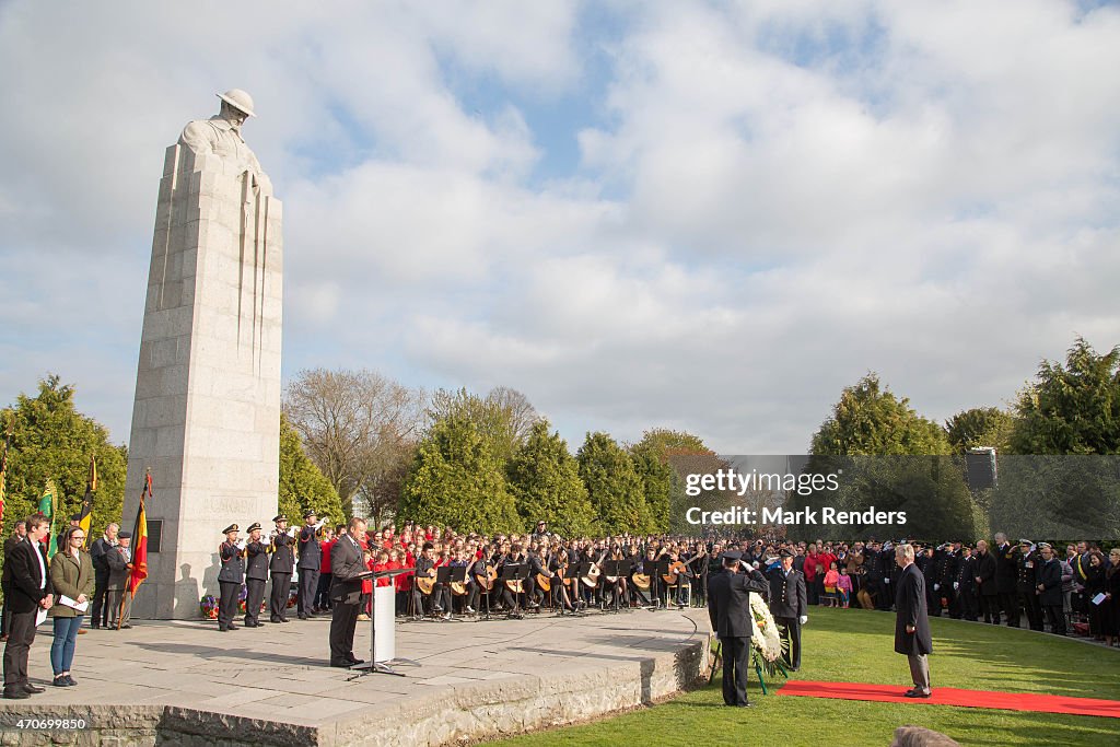 King Philippe Of Belgium Commemorates WWI In Ypres